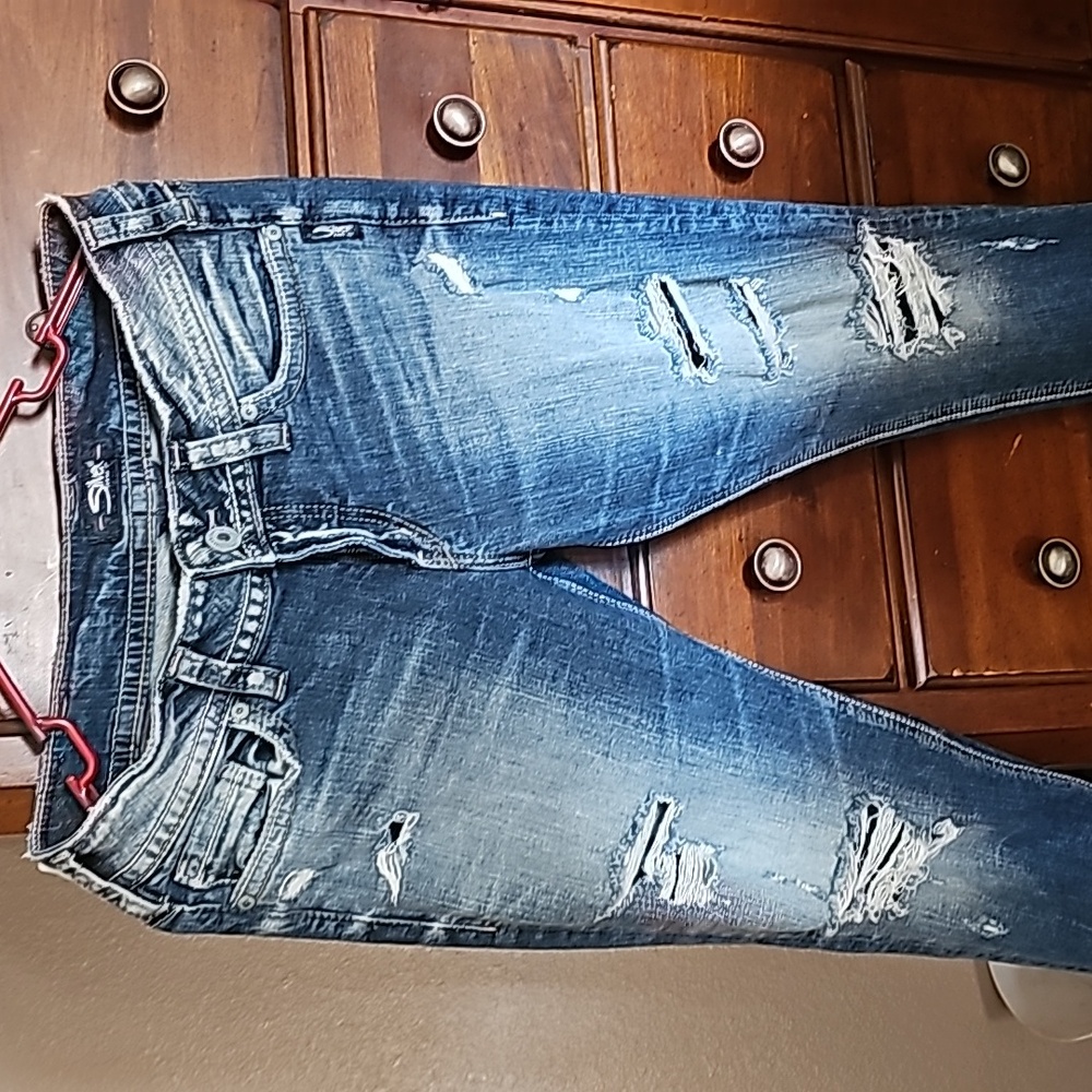Silver jeans